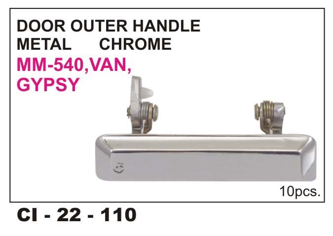 OUTER HANDLE VAN, GYPSY, 540 METAL CHROME
