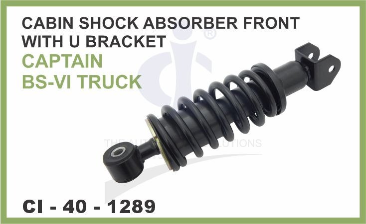 CABIN SHOCK ABSORBER FRONT WITH U BRACKET ASHOK LEYLAND CAPTAIN BS-VI TRUCK 373 MM(C TO C)