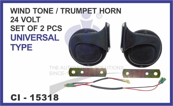 WIND TONE/TRUMPET HORN 24VOLT UNIVERSAL TYPE