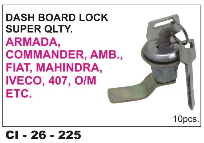 TOOL BOX LOCK WKEY SUPER AMB, FIAT, M&M, IVECO