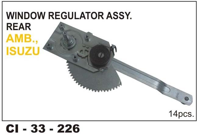 WINDOW REGULATOR ASSY AMB, ISUZU REAR