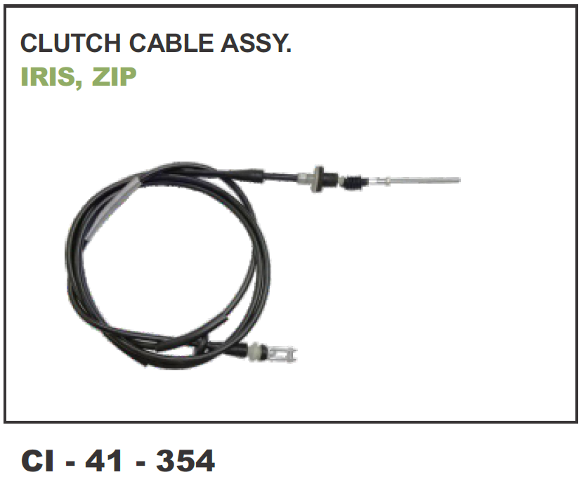 CLUTCH CABLE ASSY IRIS, ZIP