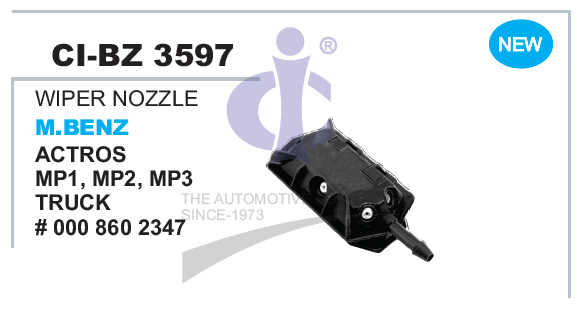 WIPER NOZZLE MBENZ ACTROS MP1,MP2,MP3 TRUCK