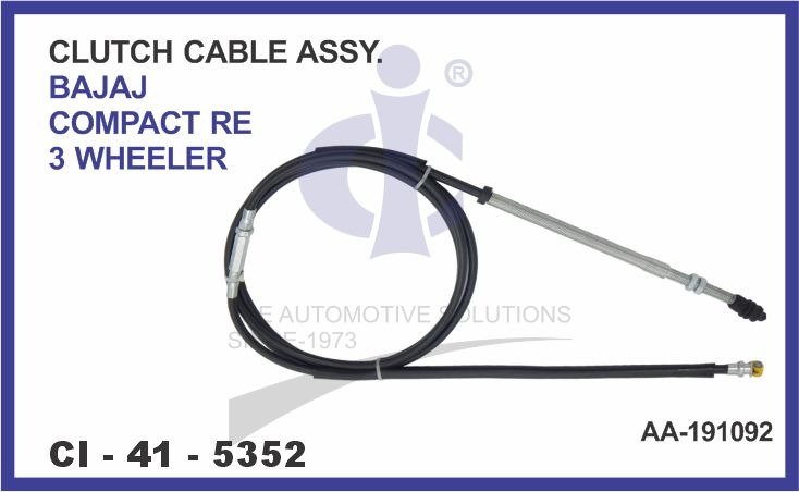 CLUTCH CABLE ASSY BAJAJ COMPACT 3 WHEELER