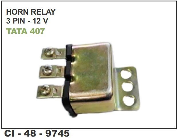 HORNS RELAY 3 PIN 12 VOLT TATA