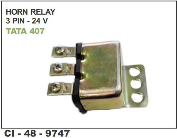 HORNS RELAY 3 PIN 24 VOLT TATA  