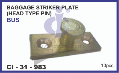 BAGGAGE STRIKER PLATE HEAD TYPE PIN BUS