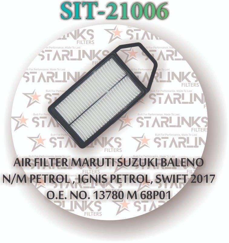 AIR FILTER MARUTI SUZUKI BALENO PETROL N/M, SWIFT 2017, IGNIS PETROL