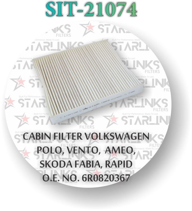 CABIN FILTER SUITABLE FOR VOLKSWAGEN,POLO,VENTO,AMEO,SKODA,FABIA,RAPID