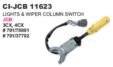 LIGHT & WIPER COLUMN SWITCH J C B 3CX,4CX