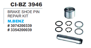 BRAKE SHOE PIN REPAIR KIT M.BENZ