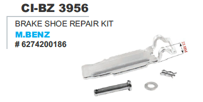 BRAKE SHOE REPAIR KIT M.BENZ