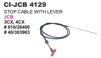 STOP CABLE WITH LEVER JCB 3DX CI-5927