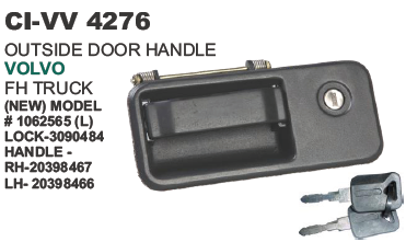 OUTSIDE DOOR HANDLE W/ KEYS VOLVO FH