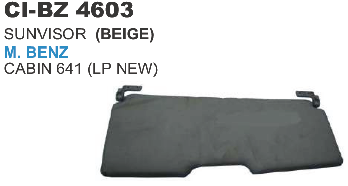 SUNVISOR BENZ (BEIGE) CABIN 641 LP NEW