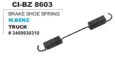 BRAKE SHOE SPRING M BENZ TRUCK